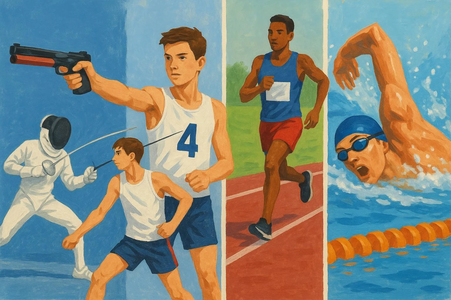 Mascottes-Pentathlon